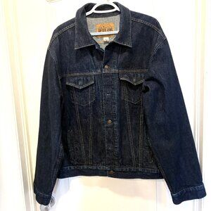 Gap Blue Jeans: Size Extra Large Jacket Dark Blue
